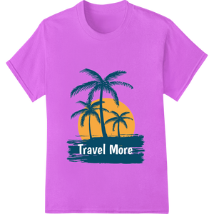 Tropical Getaway: Palm Tree Silhouettes DTF Print Transfer - High-quality bulk t-shirt printing