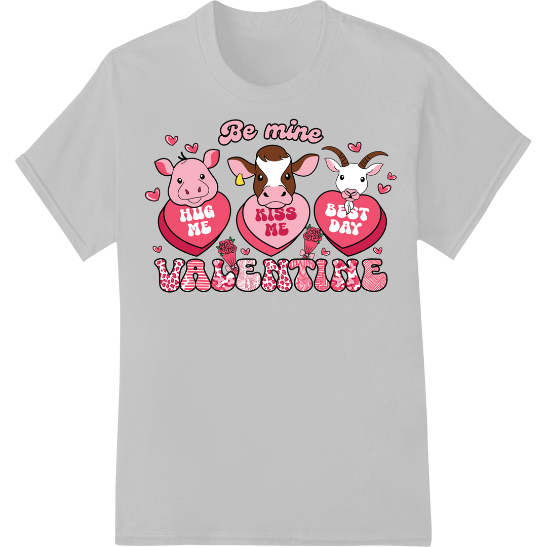 Adorable Valentine's Pigs - Heartwarming Farm Animal DTF Print on white shirt - SUPERDTF-DTF Prints-DTF Transfers-Custom DTF Prints