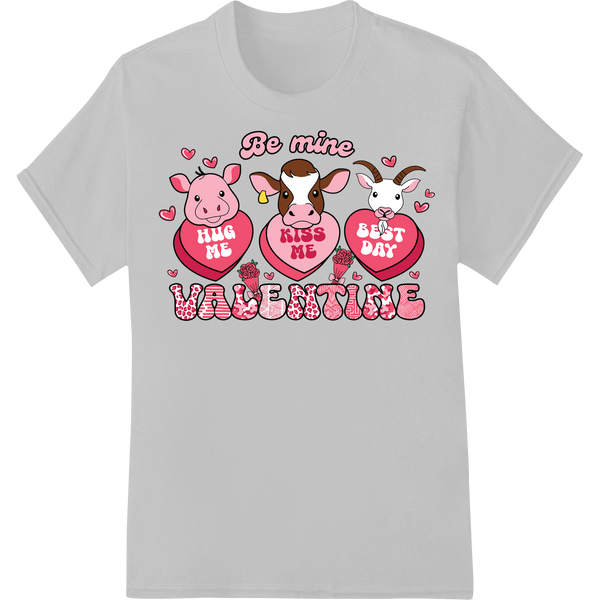 Adorable Valentine's Pigs - Heartwarming Farm Animal DTF Print on white shirt - SUPERDTF-DTF Prints-DTF Transfers-Custom DTF Prints