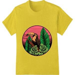 Tropical Toucan Paradise: Vibrant DTF Print Heat Transfer - High-quality dtf printer