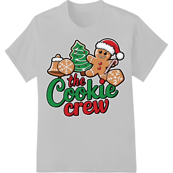 The Cookie Crew: Festive Holiday DTF Print Heat Transfer on white shirt - SUPERDTF-DTF Prints-DTF Transfers-Custom DTF Prints