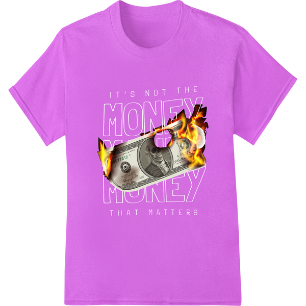 Premium quality custom apparel on Burning Benjamins: Ignite Your Style with Fiery $100 Bills