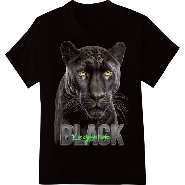 Minimalist Leopard Print Heat Transfer | Super DTF on black shirt - SUPERDTF-DTF Prints-DTF Transfers-Custom DTF Prints