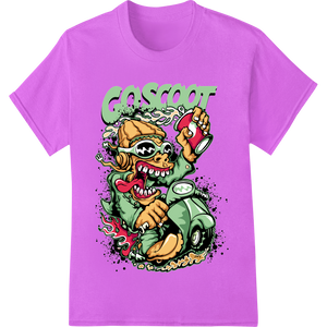 Cutting-edge custom t-shirts featured on Wild Cartoon Monster DTF Print Heat Transfer