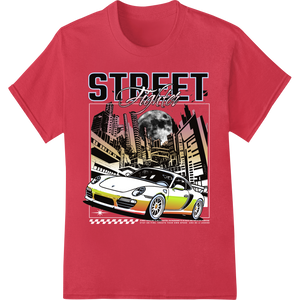 Expert custom print solutions craftsmanship on Street Fighter: Urban Porsche 911 DTF Print Heat Transfer