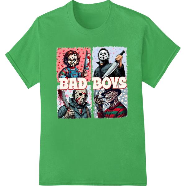 Bad Boys: Horror Icons Unite on Edgy DTF Print Transfer enhanced with professional apparel decoration