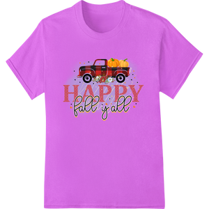 Vintage Fall Harvest Truck - Happy Fall Y'all DTF Print - High-quality print on demand