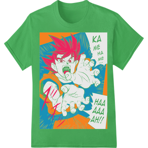 Premium quality high-quality t-shirt printing on Super Saiyan Goku: Unleash the Power with DTF Transfers