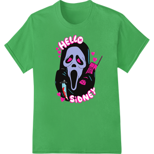 Ghostface's Bloody Valentine: Scream-Worthy DTF Print featuring professional customized apparel