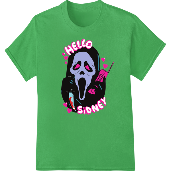 Ghostface's Bloody Valentine: Scream-Worthy DTF Print featuring professional customized apparel