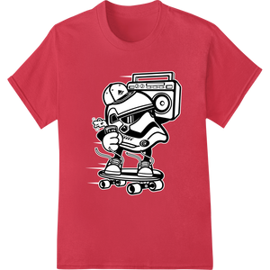 Innovative custom t-shirts design on Rebel Skater: Stormtrooper on Board DTF Print Heat Transfer