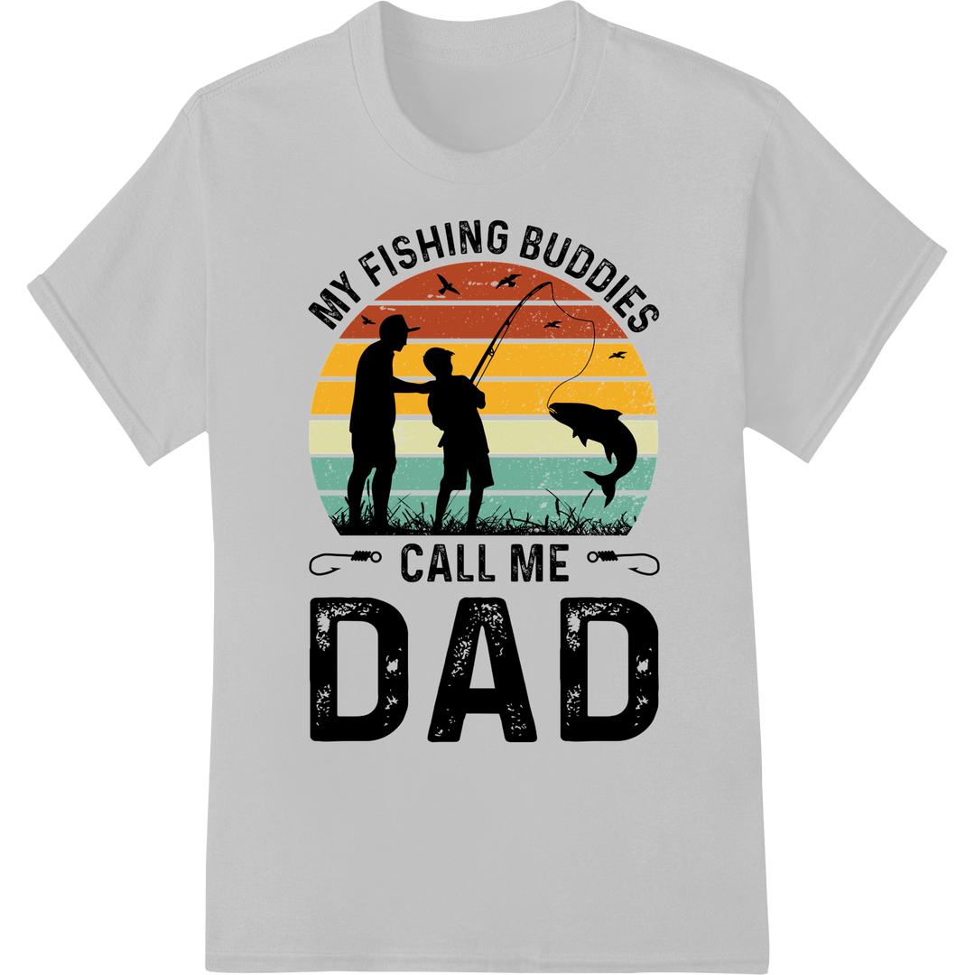 Retro Father's Day Fishing Trip T-Shirt Print Transfer on white shirt - SUPERDTF-DTF Prints-DTF Transfers-Custom DTF Prints