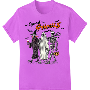 Custom personalized clothing design - Spooky 'Squad Ghouls' Halloween Design for DTF Transfers