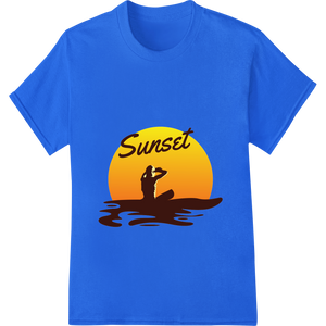 Unique durable print transfers for Sunset Surfer Silhouette - Coastal Paradise DTF Transfer