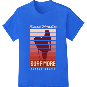 Personalized apparel decoration design for Vintage Surf Vibes: Ride the Waves in Timeless Style