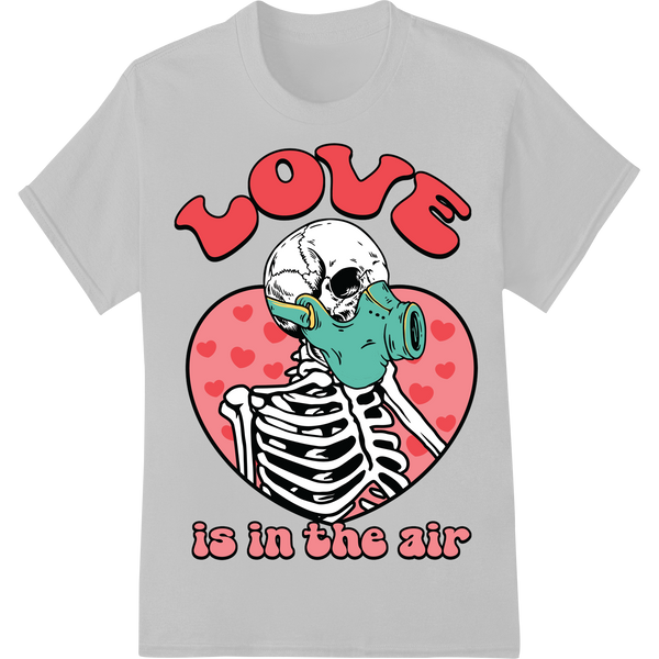 Sarcastic Skeleton: Anti-Valentine's Day DTF Print Transfer on white shirt - SUPERDTF-DTF Prints-DTF Transfers-Custom DTF Prints