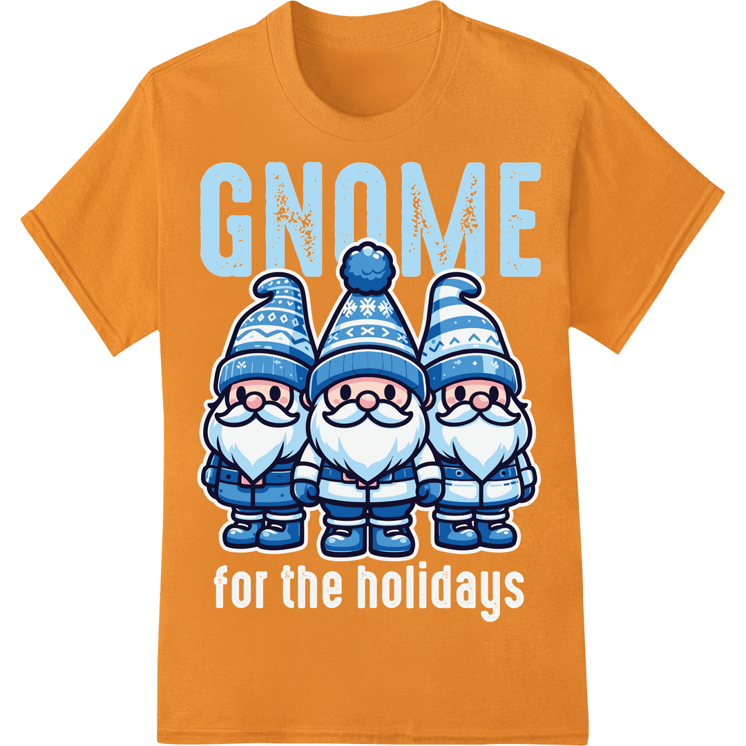 Frosty Fun: Adorable Snowman DTF Print for Festive Apparel on orange shirt - SUPERDTF-DTF Prints-DTF Transfers-Custom DTF Prints