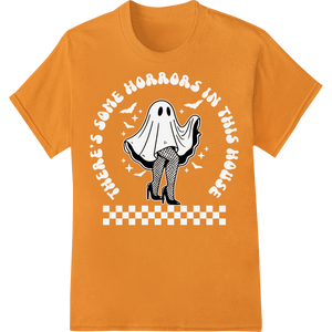 Vibrant DTF printing service print on Spooky Fishnet Ghost: Haunt Your Style This Halloween