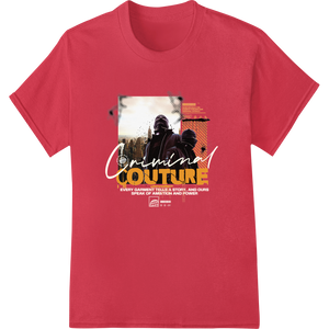 Ouminou Couture: Bold Streetwear Fashion Heat Transfer enhanced with professional t shirt prints