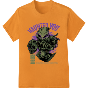 Premium quality print on demand on HAUNTED Monster DTF Print for Spooktacular Halloween Gear