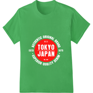 Premium quality direct to film printing on Tokyo Japan No. 016: Bold Red Circle DTF Print Heat Transfer