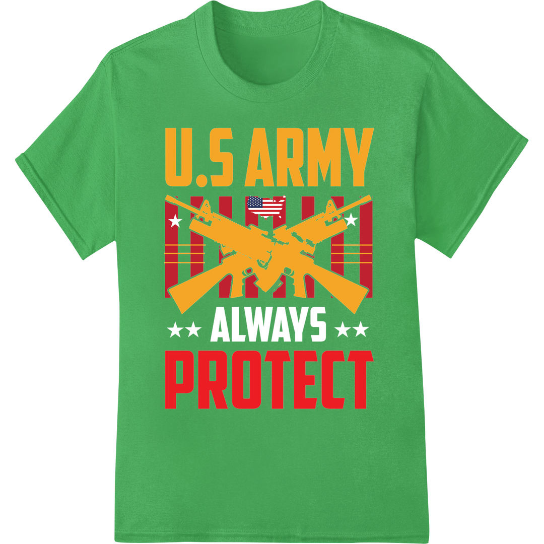 Bold U.S. Army Veteran Pride DTF Print Heat Transfer on green shirt - SUPERDTF-DTF Prints-DTF Transfers-Custom DTF Prints