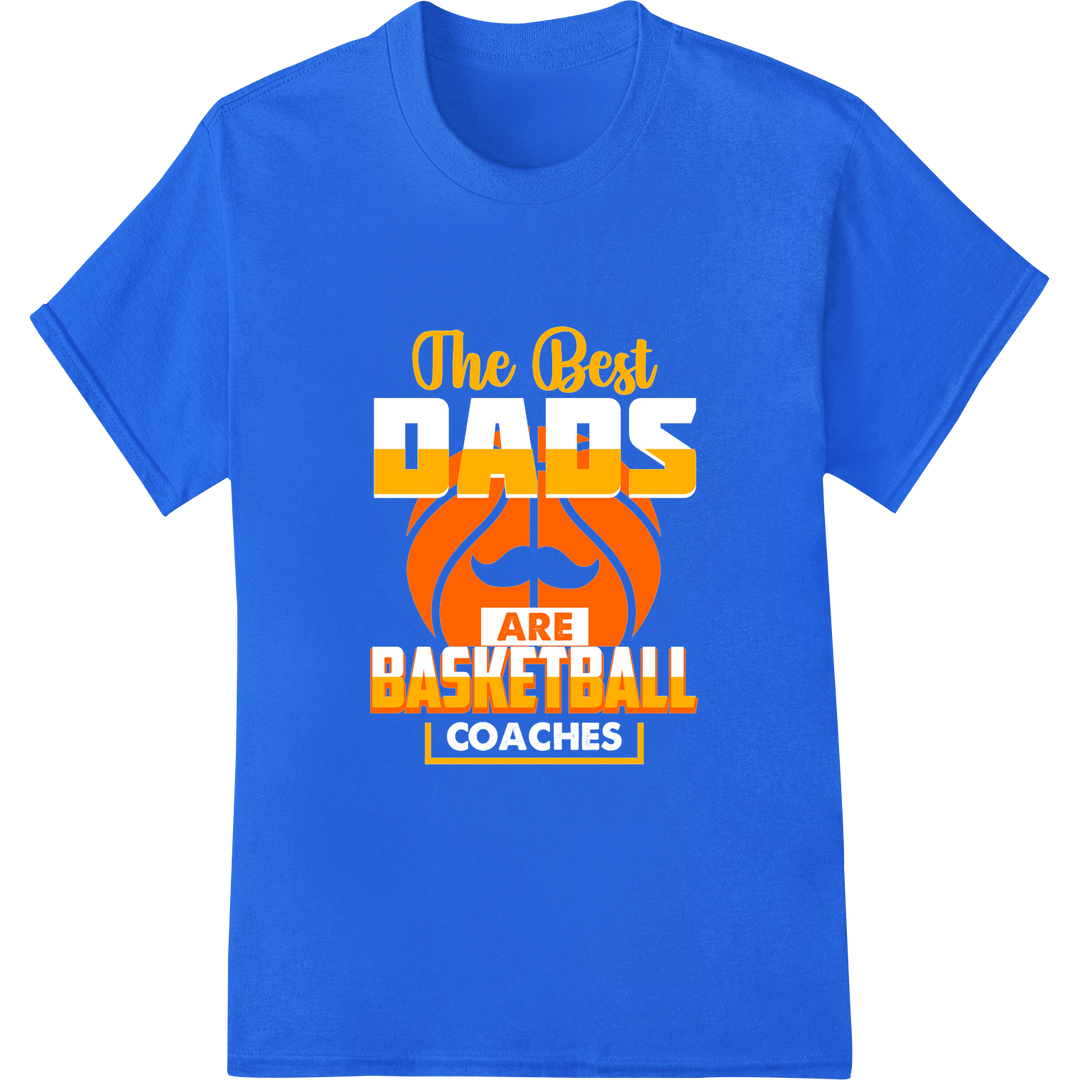 Bold Basketball Beard DTF Print Heat Transfer on blue shirt - SUPERDTF-DTF Prints-DTF Transfers-Custom DTF Prints