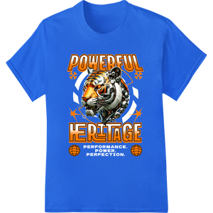 Unleash Your Power: Fierce Tiger Motorcycle DTF Print featuring professional digital printing