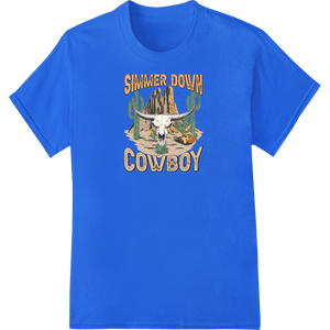 Vibrant DTF printing experts print on Rugged Cowboy Skull Heat Transfer Print | Western Edge