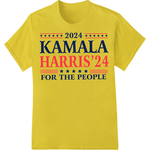 Premium quality durable print transfers on Kamala Harris 2024 Presidential Campaign Heat Transfer