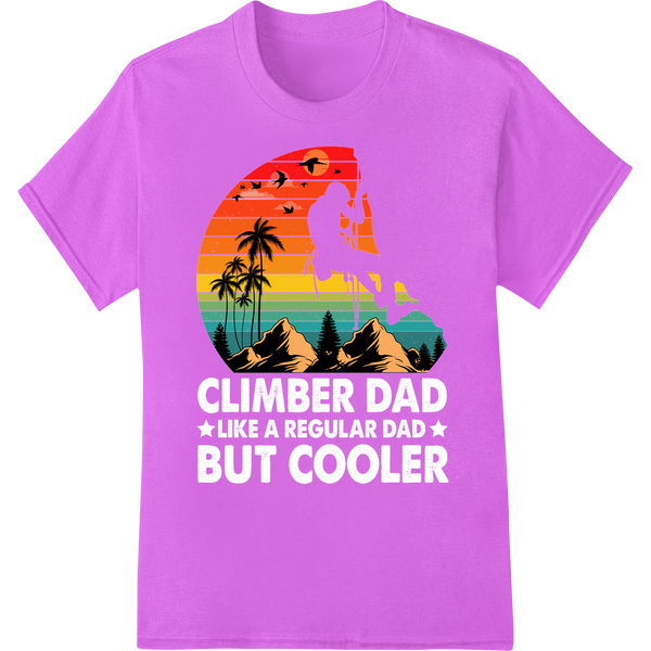 Adventurous Mountain Sunset DTF Print for Nature Lovers on purple shirt - SUPERDTF-DTF Prints-DTF Transfers-Custom DTF Prints