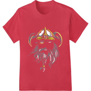 Unique heat transfer for Fierce Viking Warrior DTF Print Heat Transfer by Super DTF