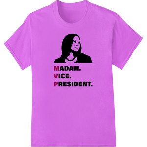 Unique DTF printing technology for Madam Vice President: A Historic Moment in Monochrome