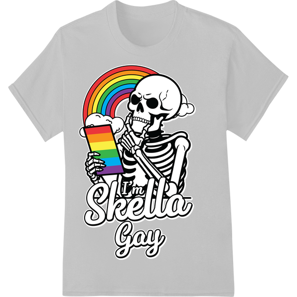 Bold 'I'm Skelta Gay' LGBTQ+ Pride DTF Print Heat Transfer on white shirt - SUPERDTF-DTF Prints-DTF Transfers-Custom DTF Prints