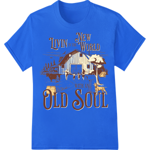 Vibrant innovative apparel printing print on Rustic Farmhouse Living: Old Soul in a New World