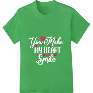 Vibrant DTF technology print on Spread Love: Heartfelt Valentine's Day Heat Transfer