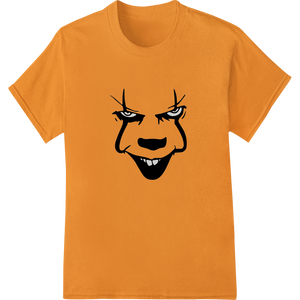 Unique personalized clothing for Eerie Clown Face Silhouette Halloween DTF Print Transfer