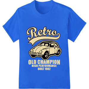 Personalized custom t-shirts design for Retro VW Beetle Champion: Vintage Car Design from 1982