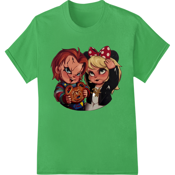 Creepy Doll Duo: Eerie Sisters DTF Print Heat Transfer - High-quality custom print solutions