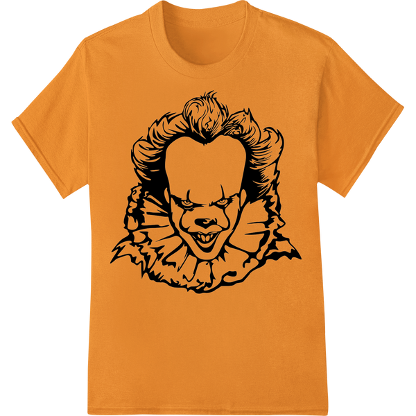 Personalized t shirt prints design for Sinister Clown Face - Creepy Halloween DTF Print Transfer