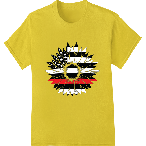 Bold Patriotic Sunburst: Celebrate American Pride on yellow shirt - SUPERDTF-DTF Prints-DTF Transfers-Custom DTF Prints