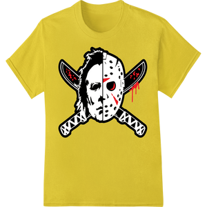 Custom apparel decoration design - Terrifying Jason Voorhees Mask DTF Heat Transfer