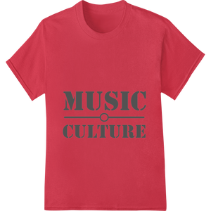 Celebrate the Universal Language of Music - Bold Design enhanced with professional dtf printer