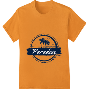 Vibrant custom merchandise print on Escape to Paradise: Tropical DTF Print Heat Transfer