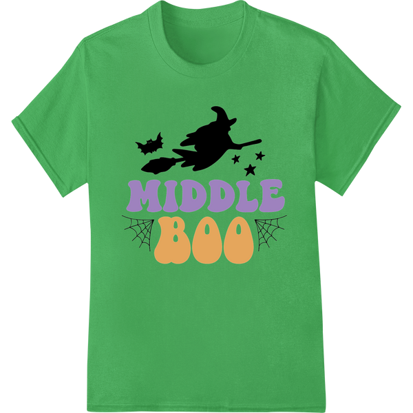 Custom heat transfer design - Witchy 'MIDDLE BOO' Halloween Design for DTF Transfers