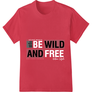 Unleash Your Wild Side: Bold Black & White Heat Transfer - High-quality customized apparel