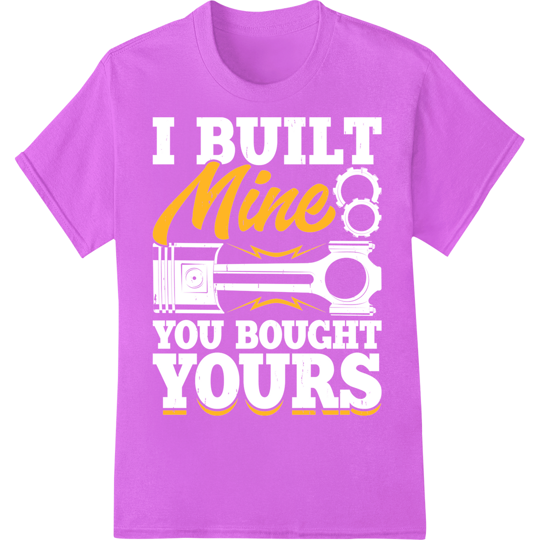 Adorable 'Mine' DTF Print Heat Transfer for Valentine's Day on purple shirt - SUPERDTF-DTF Prints-DTF Transfers-Custom DTF Prints