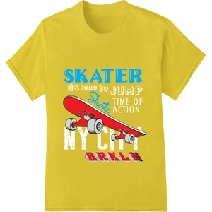 Shred in Style: Skater Drlla Heat Transfer Print featuring professional custom DTF designs