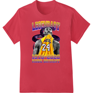 Legendary Kobe Bryant 24 Lakers Tribute DTF Print 1978-2020 enhanced with professional DTF printing technology