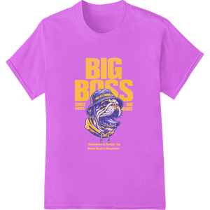 Cutting-edge vibrant DTF prints featured on Fierce 'Big Boss' Bulldog Mascot - Bold DTF Print Design